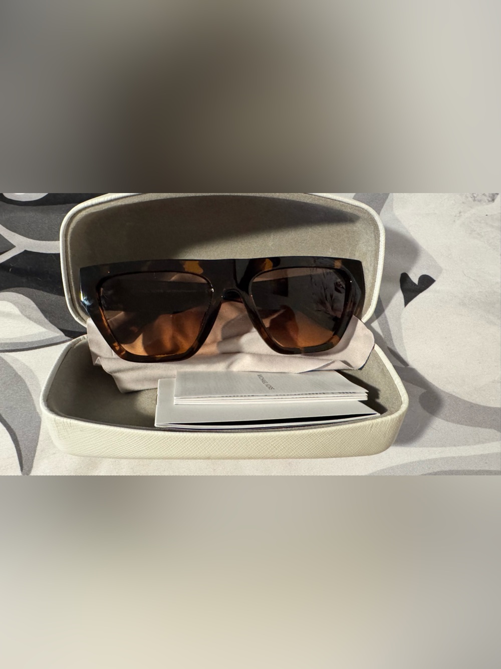 Michael Kors Tortoiseshell Brown Gradient Oversized Sunglasses